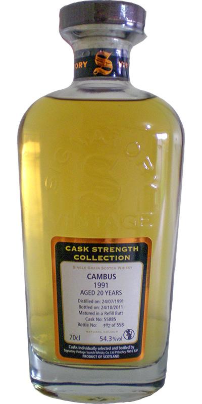 Cambus 1991 SV  Cask Strength Collection