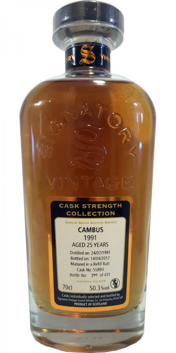 Cambus 1991 SV  Cask Strength Collection