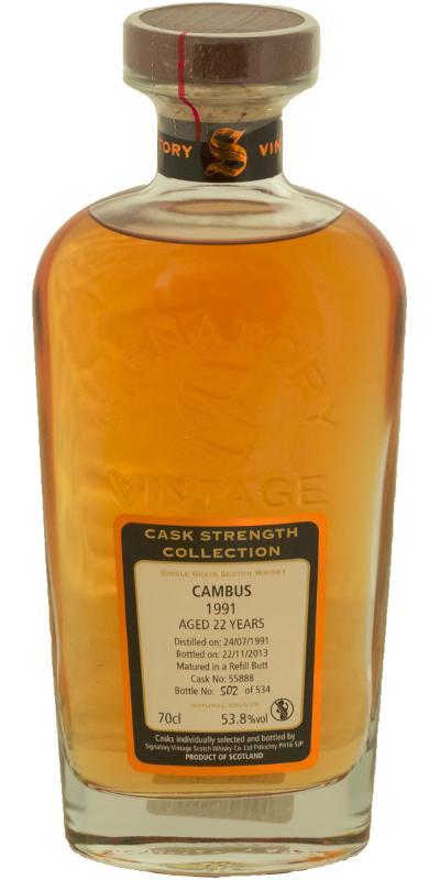 Cambus 1991 SV  Cask Strength Collection