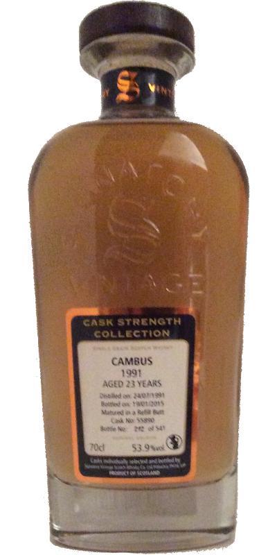 Cambus 1991 SV  Cask Strength Collection