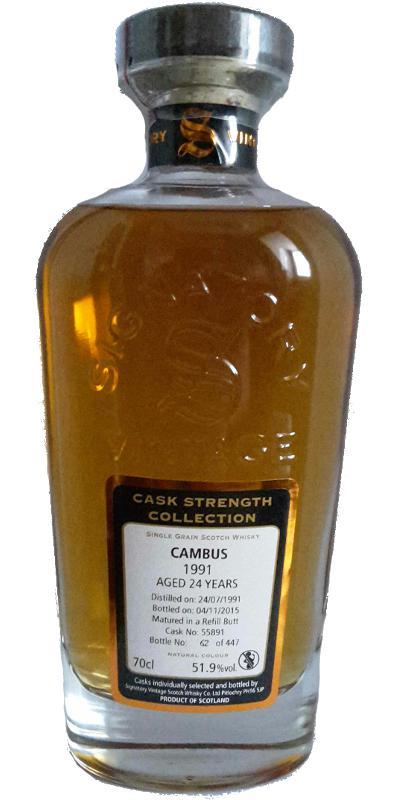 Cambus 1991 SV  Cask Strength Collection