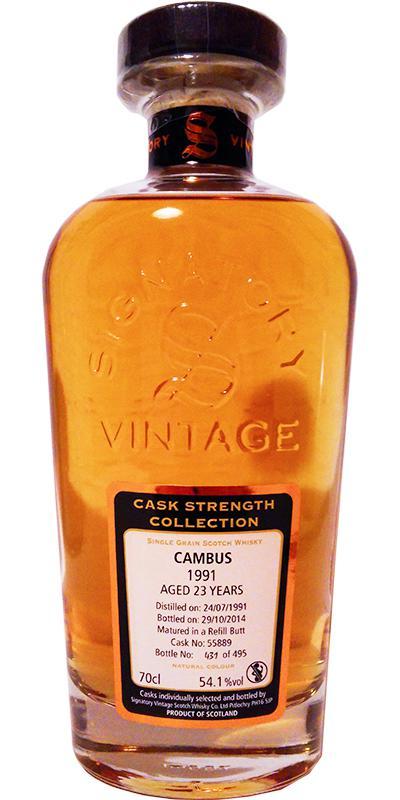 Cambus 1991 SV  Cask Strength Collection