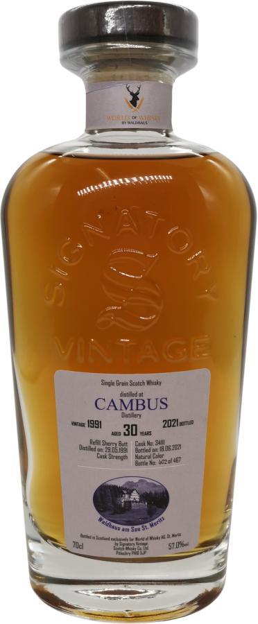 Cambus 1991 SV  Cask Strength Collection