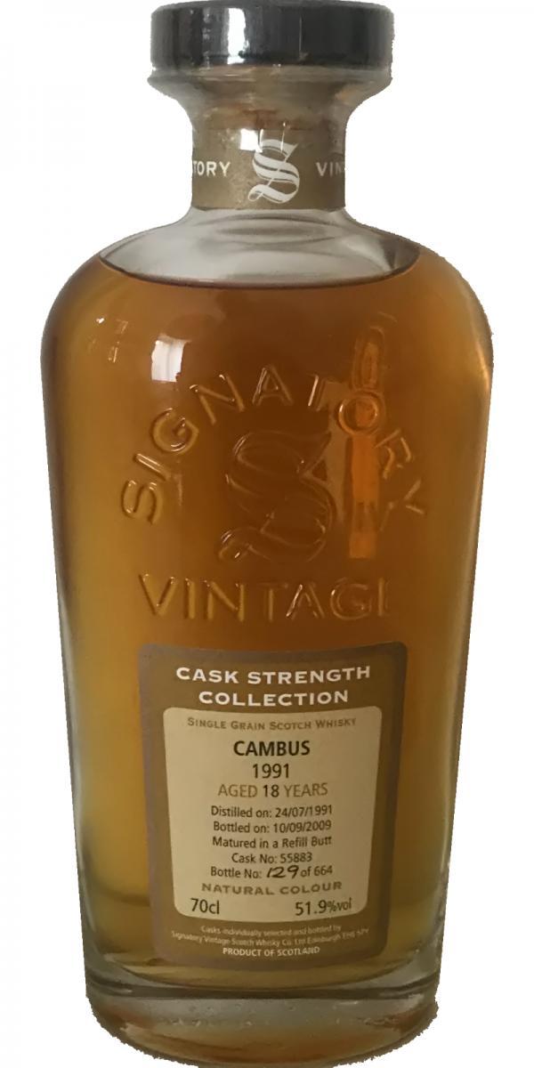 Cambus 1991 SV  Cask Strength Collection