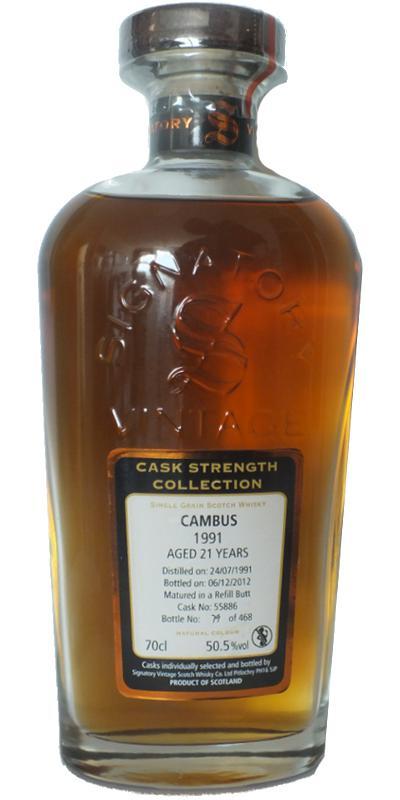 Cambus 1991 SV  Cask Strength Collection