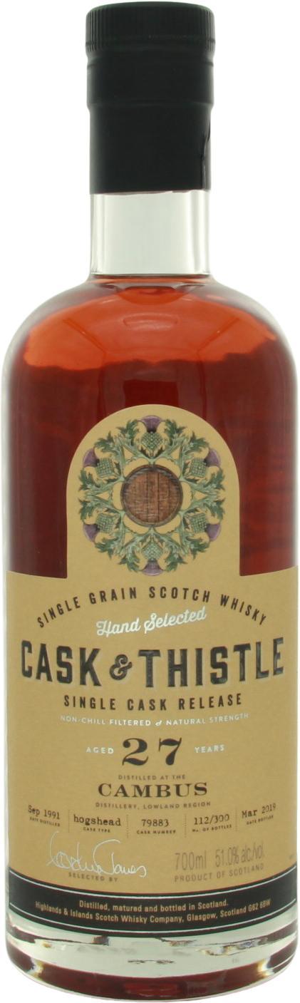 Cambus 1991 H&I  Cask & Thistle Collection