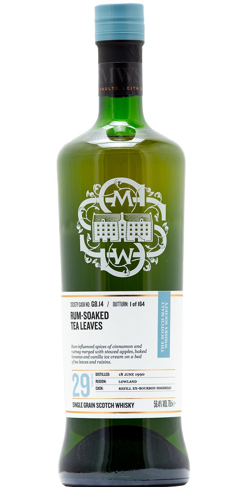 Cambus 1990 SMWS G8.14  Rum-soaked tea leaves