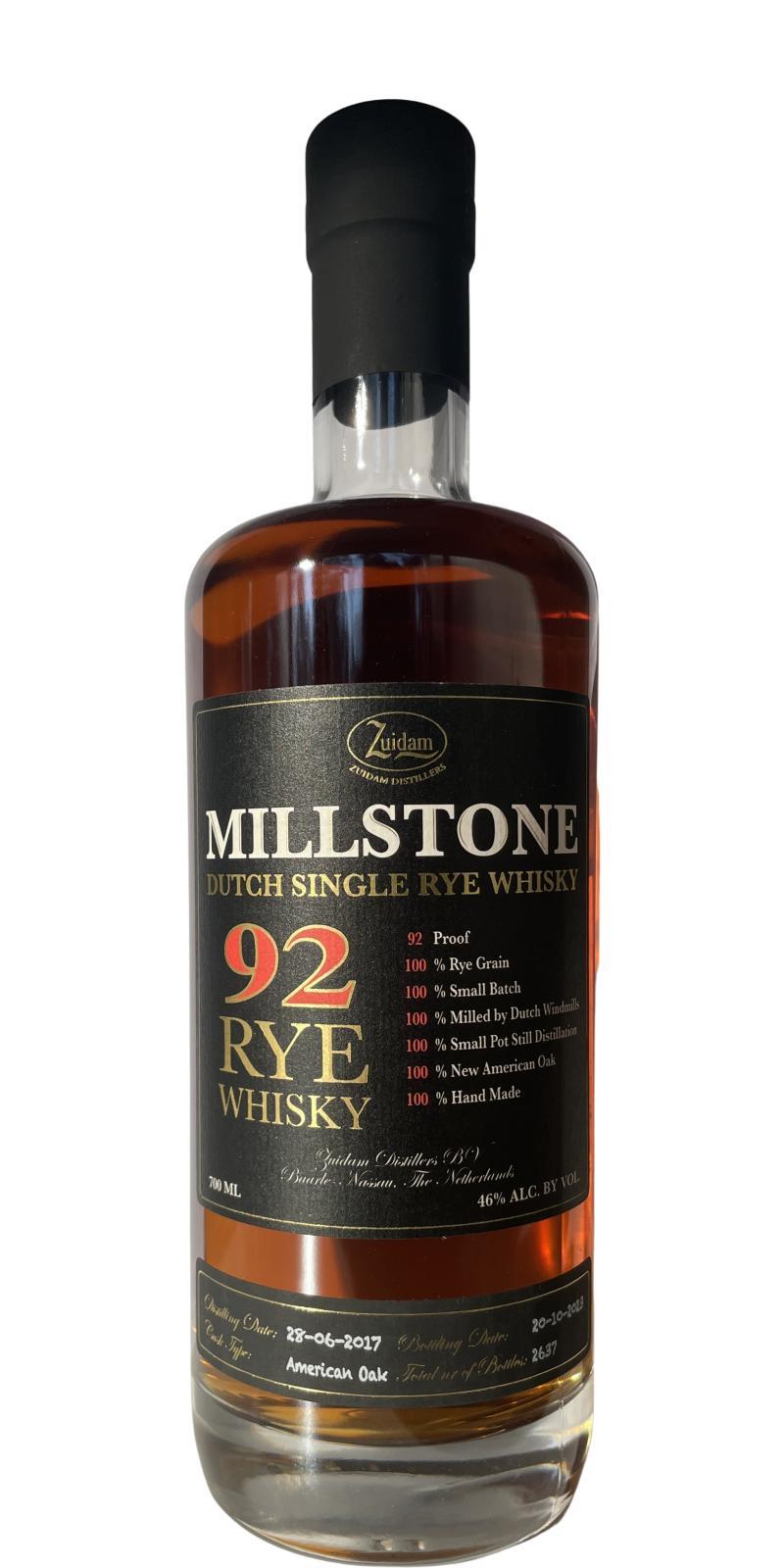 Millstone 2017  92 Rye Whisky
