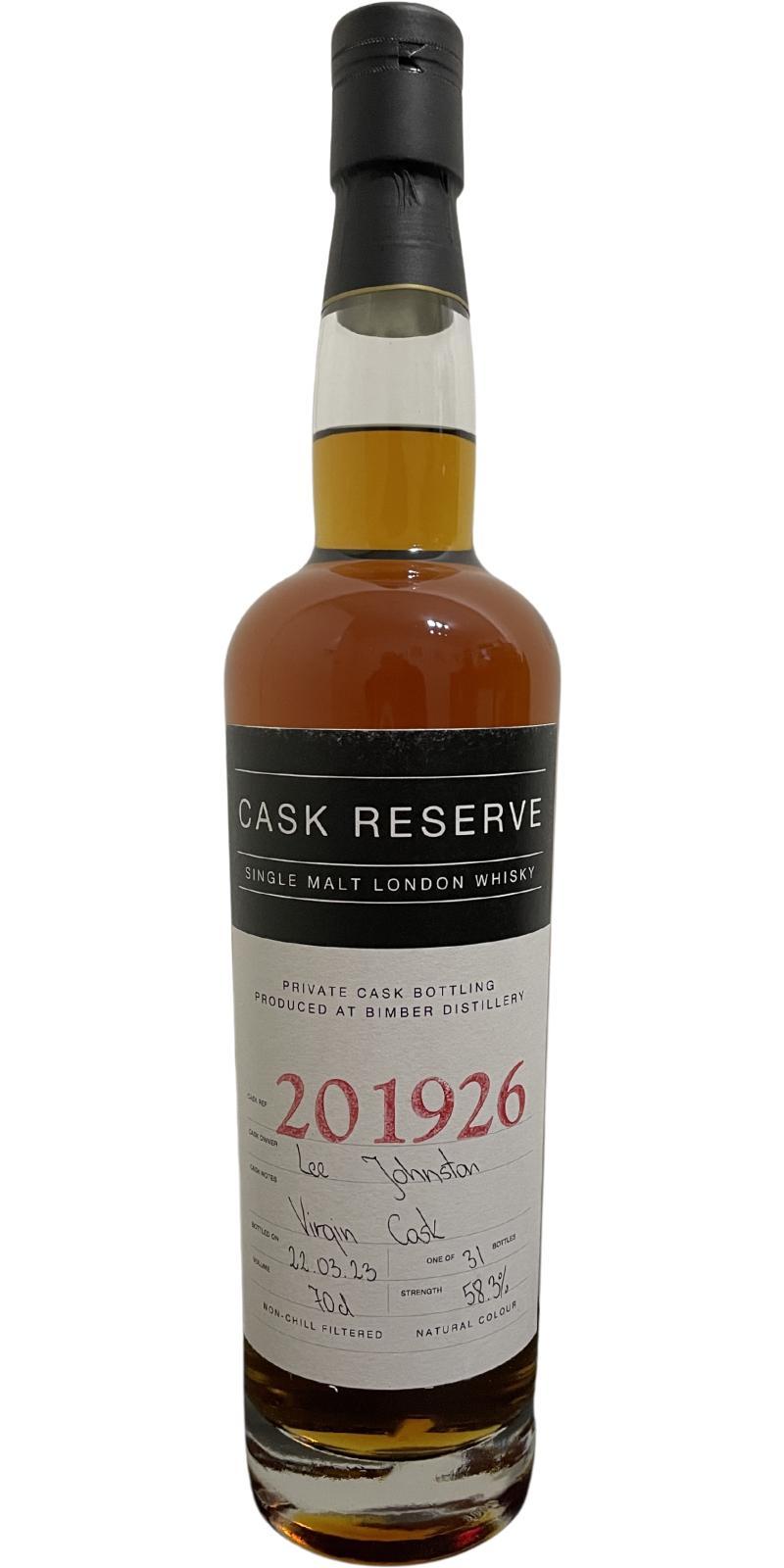 Bimber 2019 Private Cask Reserve
