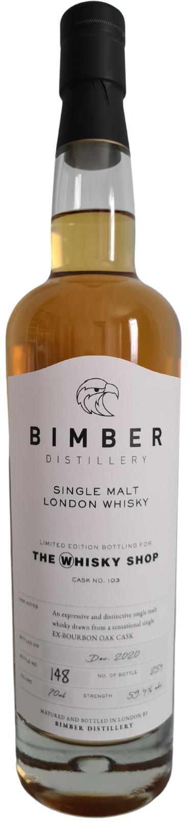 Bimber Single Malt London Whisky Limited Edition Bottling