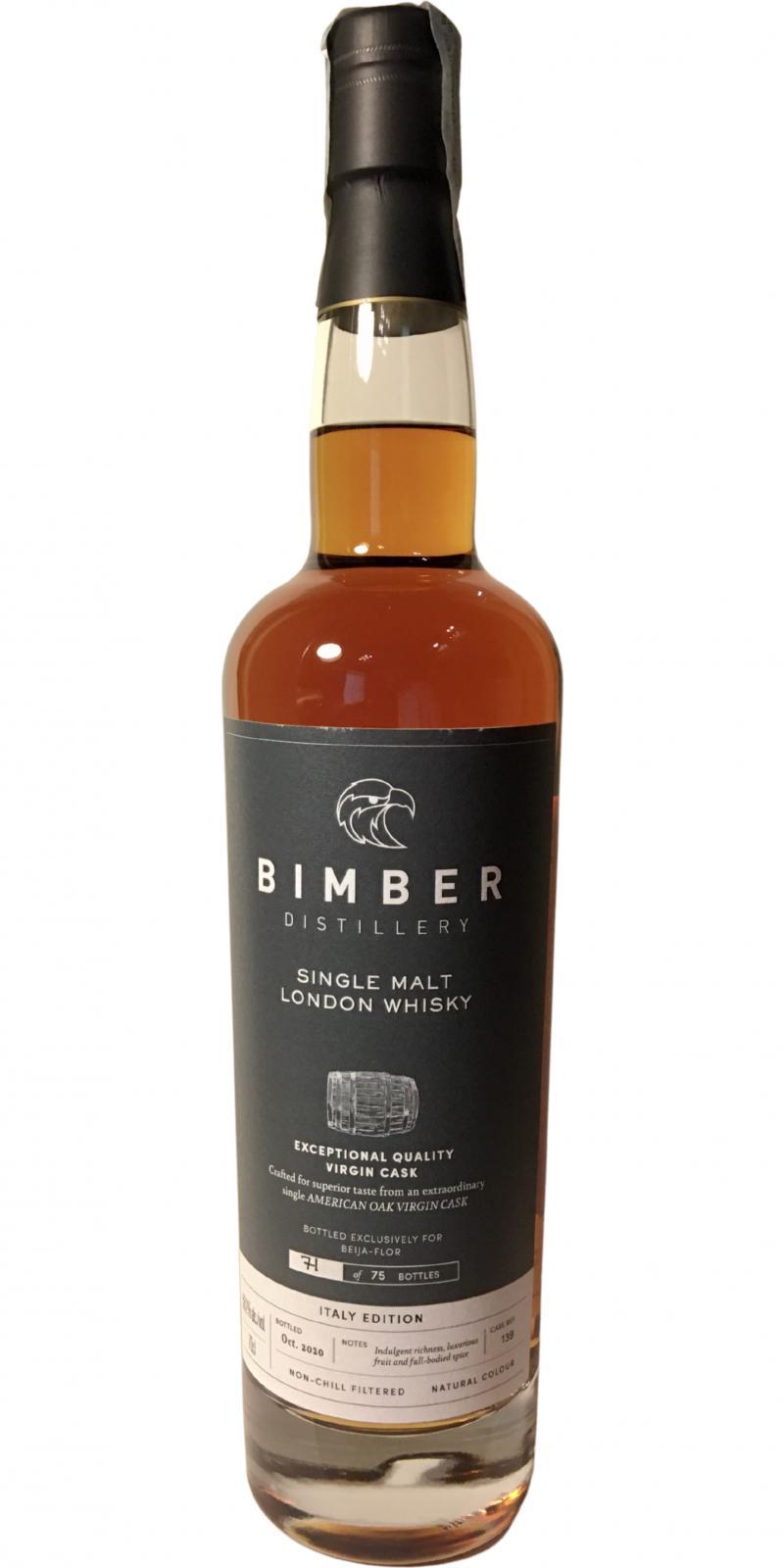 Bimber Single Malt London Whisky Italy Edition