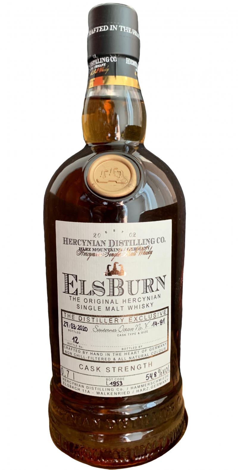 ElsBurn 2014  The Distillery Exclusive