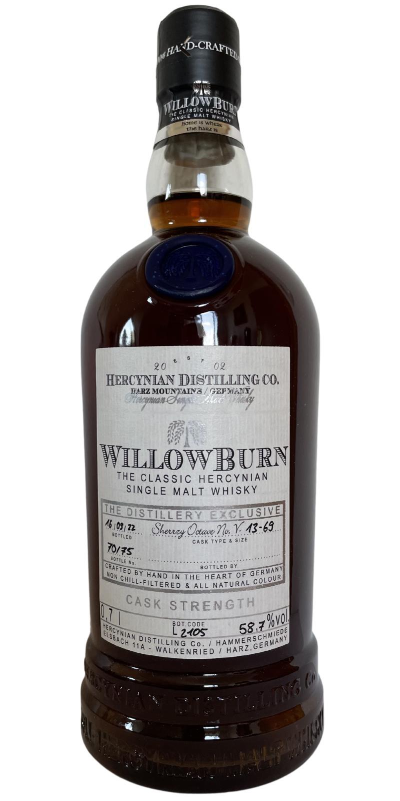 WillowBurn 2013  The Distillery Exclusive - Cask Strength