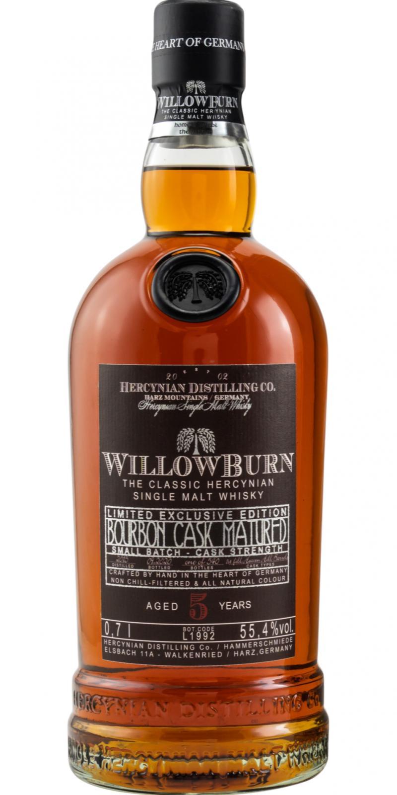 WillowBurn 2015  Small Batch - Cask Strength