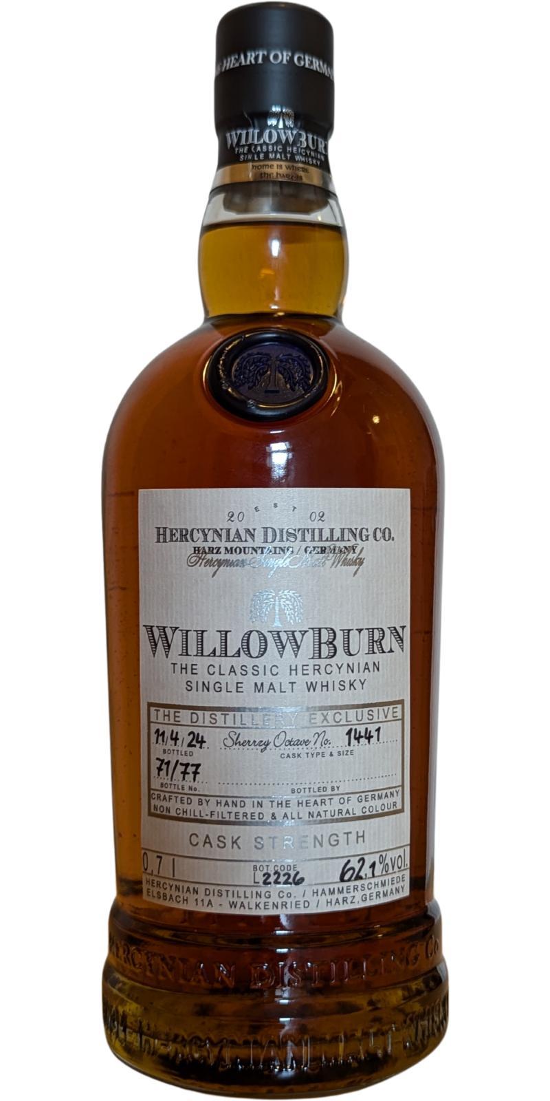 WillowBurn The Distillery Exclusive  Cask Strength