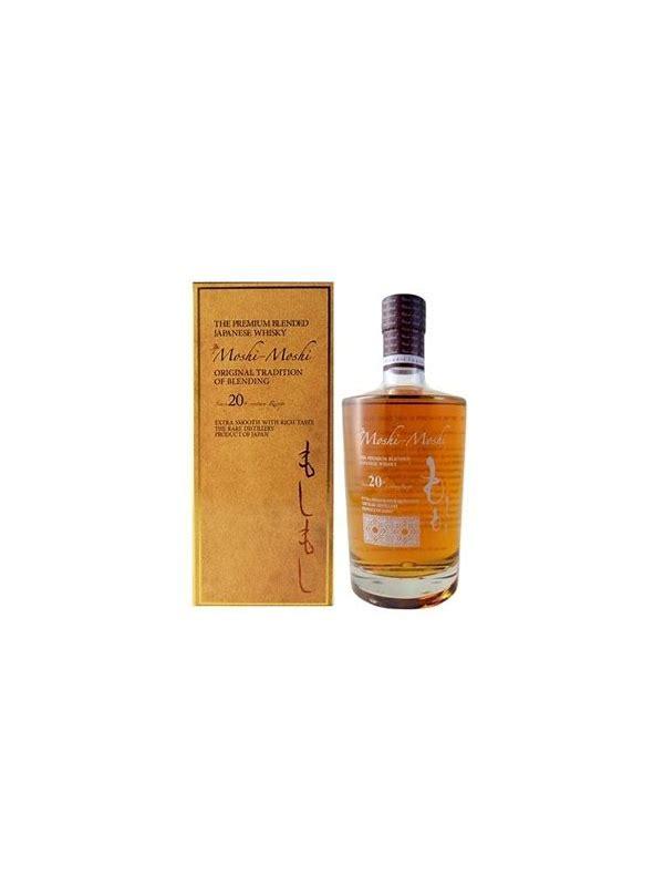 Jp. Moshi-Moshi The Premium Blended Japanese Whisky WGC Corporation.