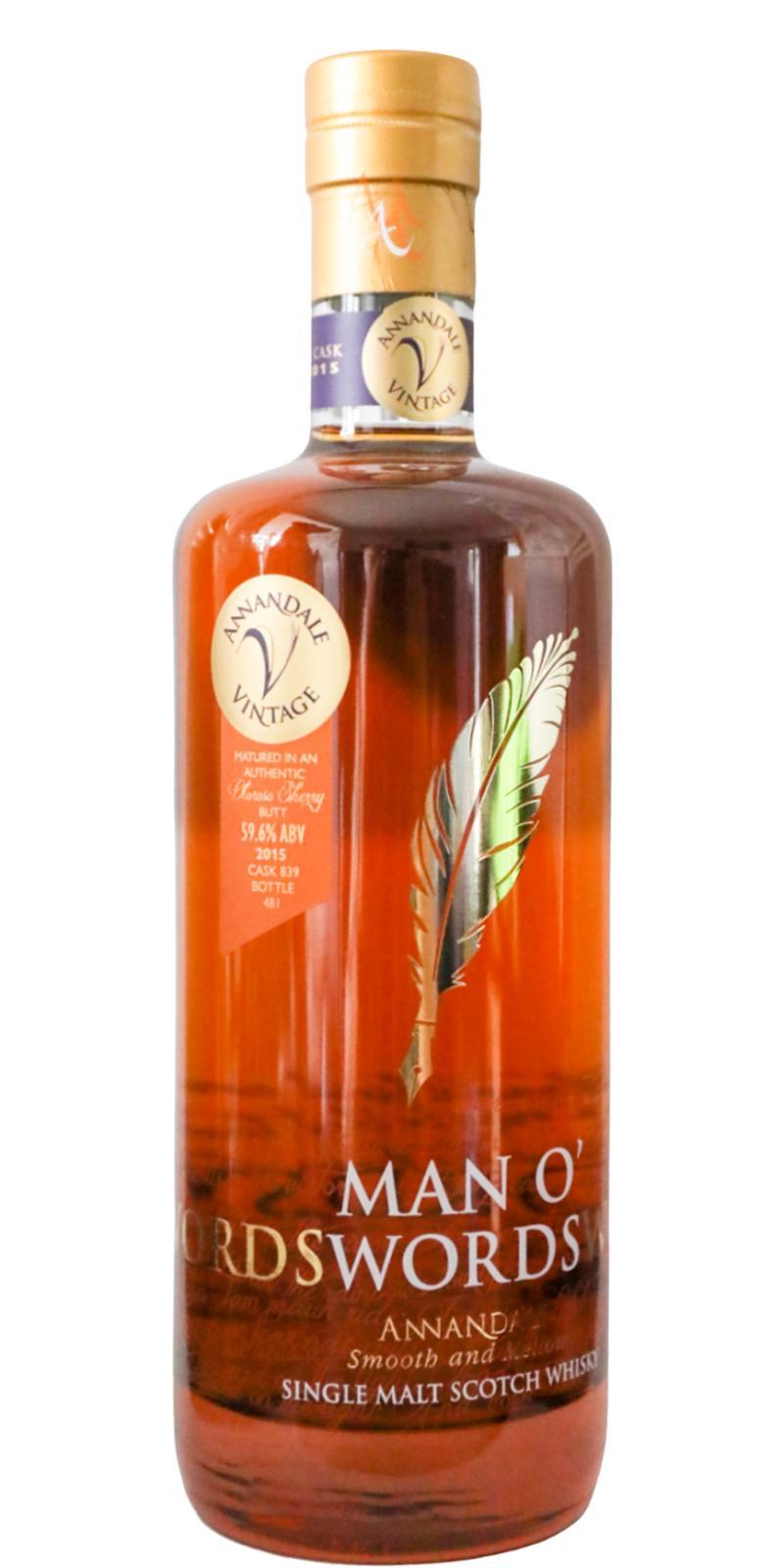 Annandale 2015  Man O' Words - Vintage Range