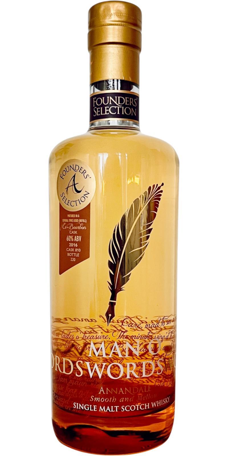 Annandale 2016  Man O' Words - Founders' Selection