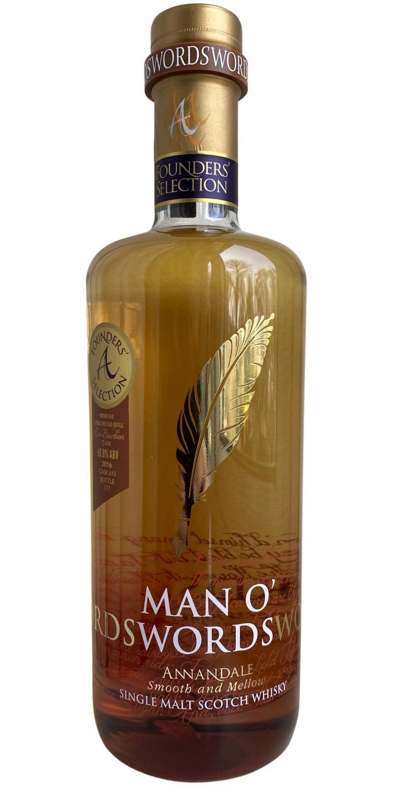 Annandale 2016  Man O' Words - Founders' Selection