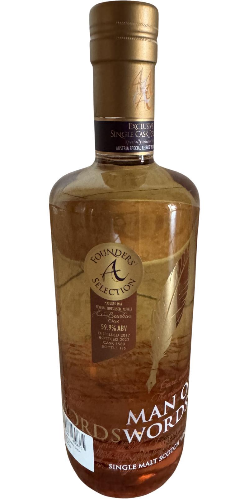 Annandale 2017  Exclusive Single Cask Release - Founders' A Selection
