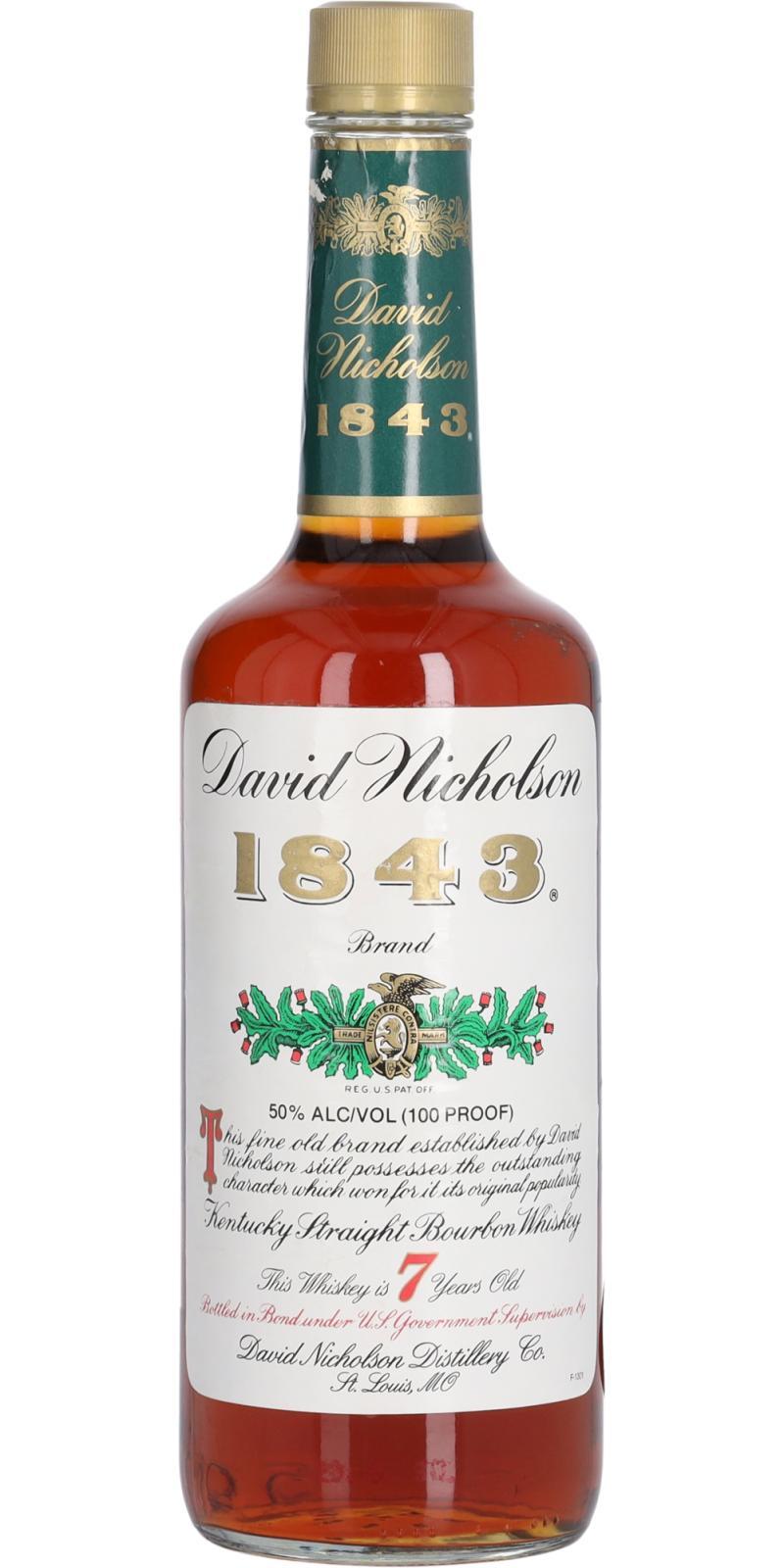 David Nicholson 07-year-old  Kentucky Straight Bourbon Whiskey