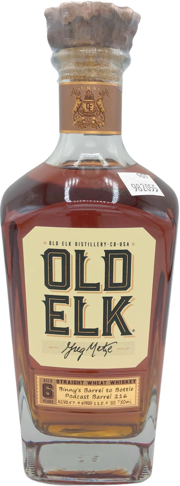Old Elk 06-year-old  Straight Wheat Whiskey