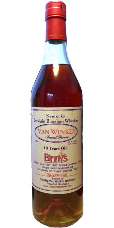 Old Rip Van Winkle 18-year-old  Special Reserve
