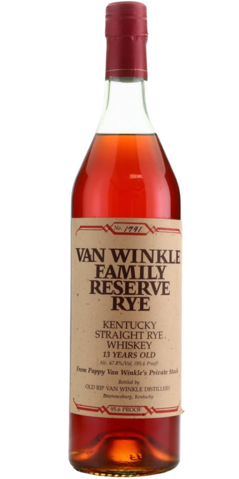 Van Winkle 13-year-old  Family Reserve Rye