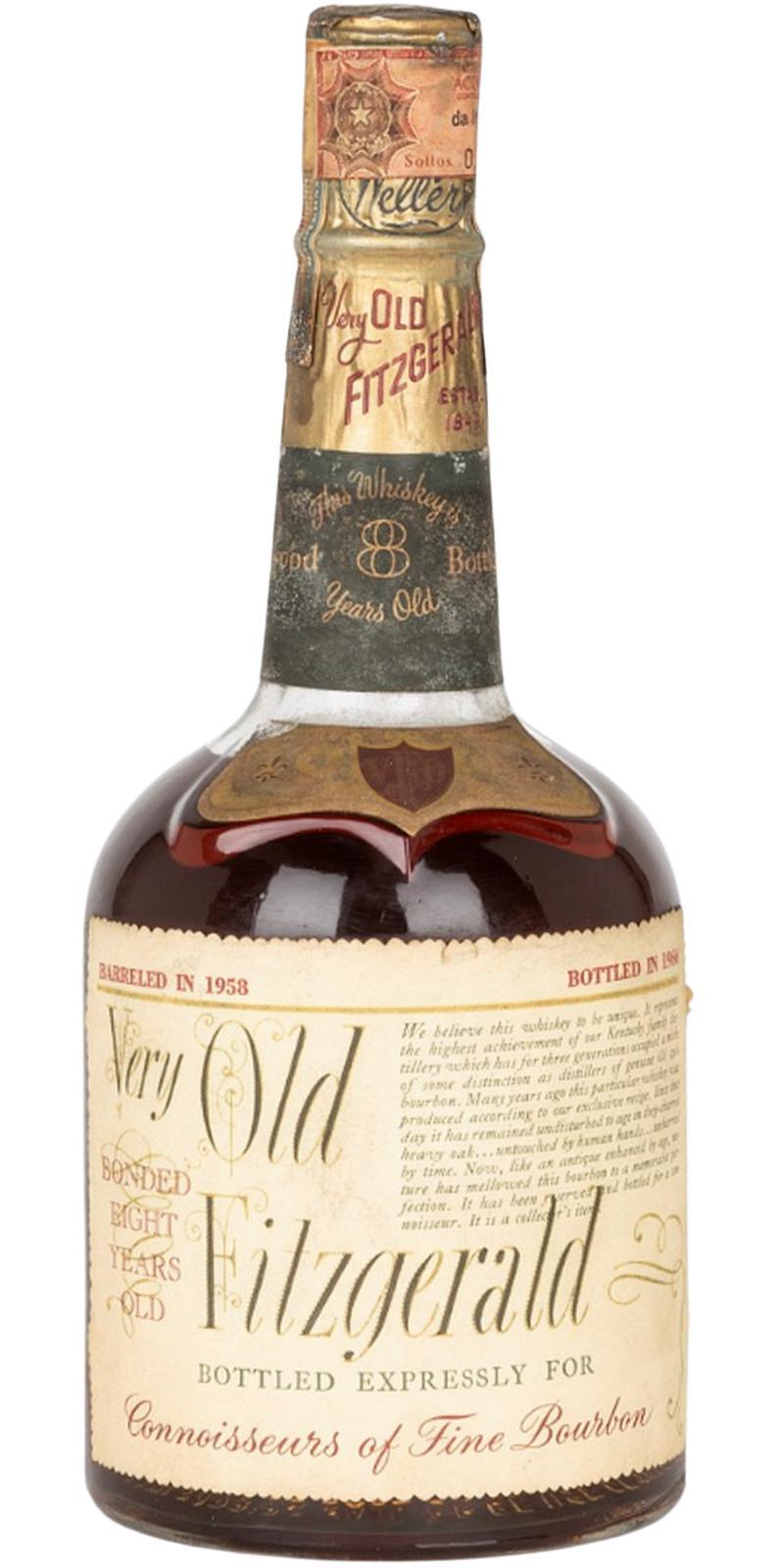 Very Old Fitzgerald 1958  Bonded
