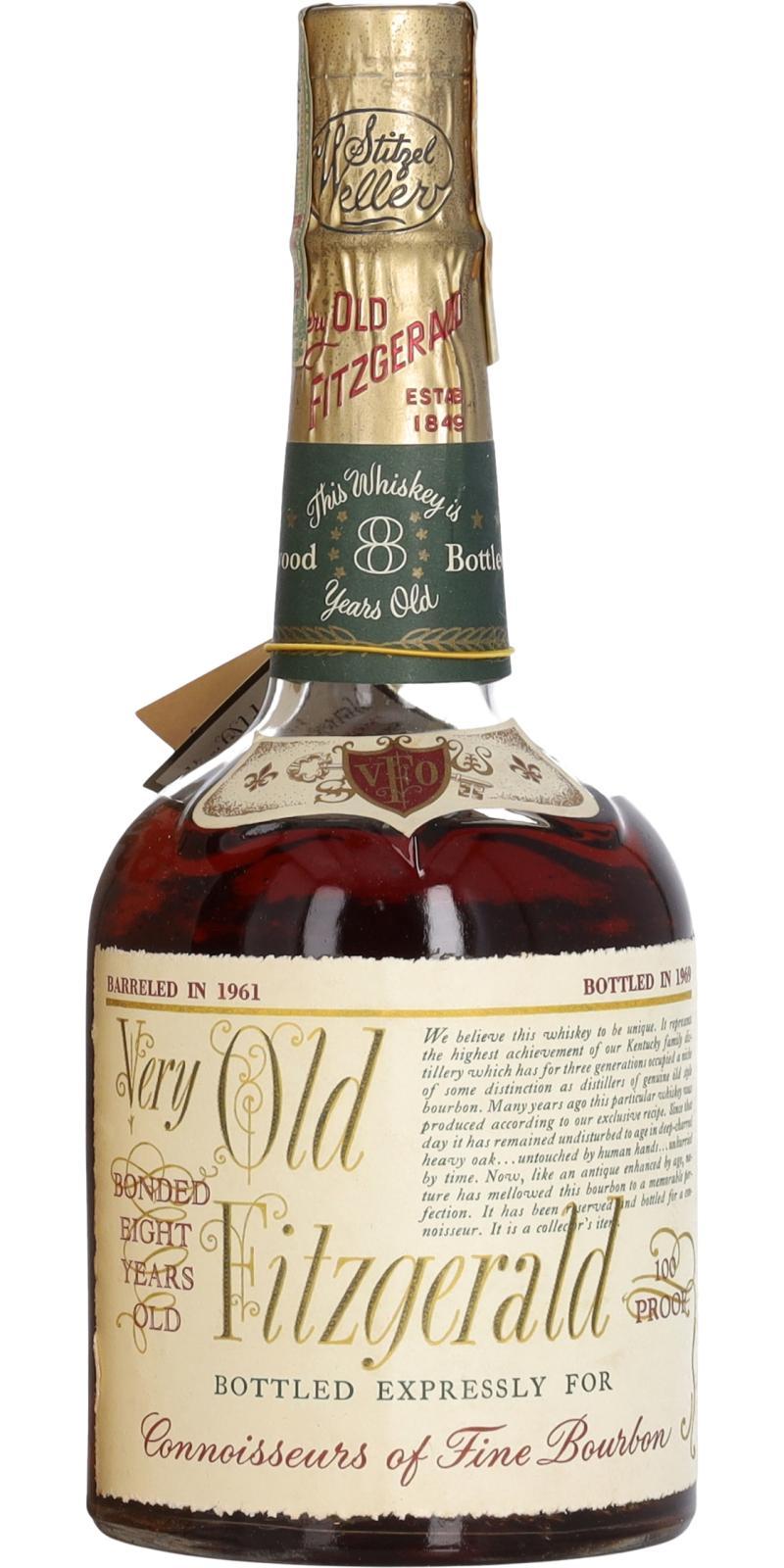Very Old Fitzgerald 1961  Bottled in Bond