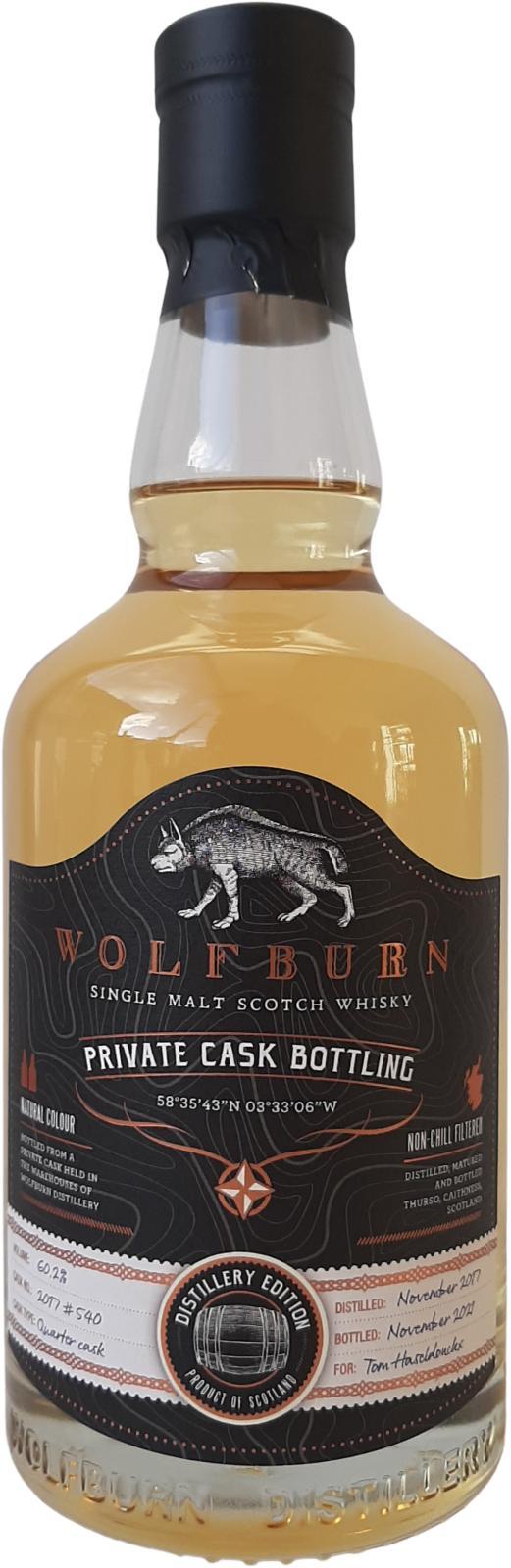 Wolfburn 2017 Private Cask Bottling