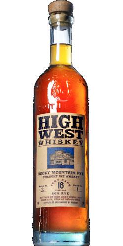 High West 16-year-old  Rocky Mountain Rye