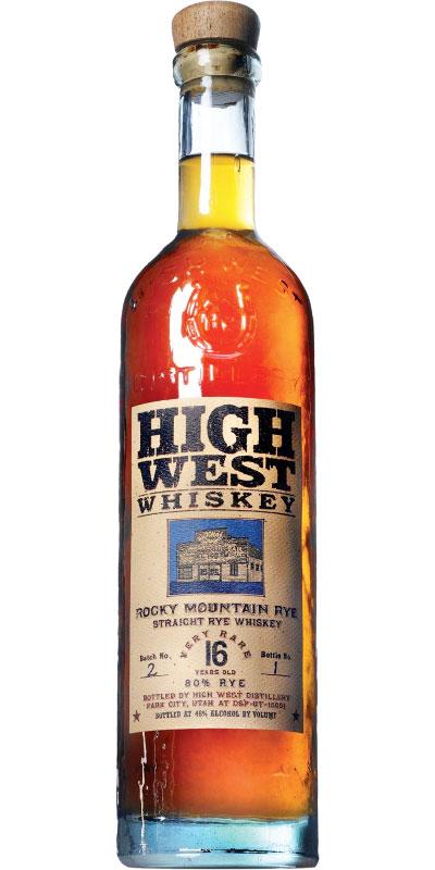 High West 16-year-old  Rocky Mountain Rye