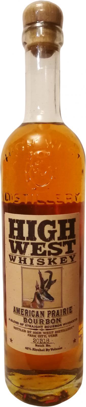 High West American Prairie Bourbon