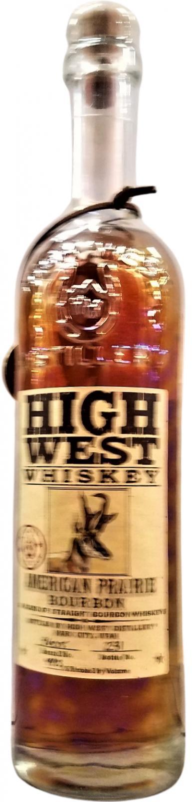 High West American Prairie Bourbon