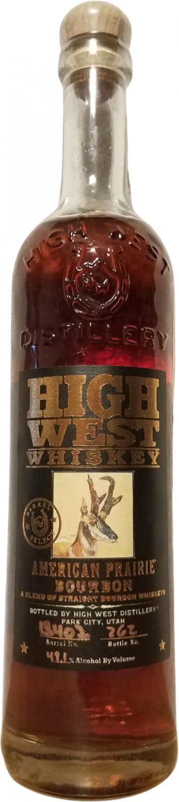 High West American Prairie Bourbon  A Blend of Straight Whiskies