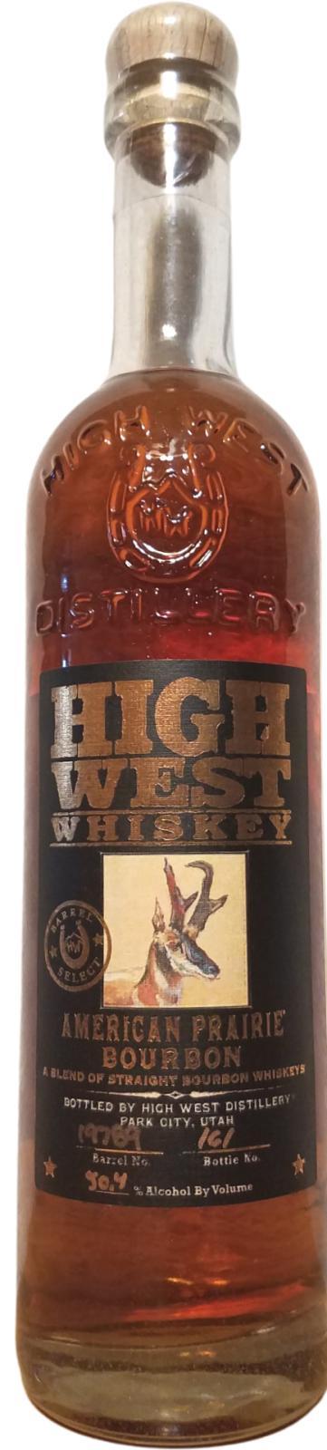 High West American Prairie Bourbon
