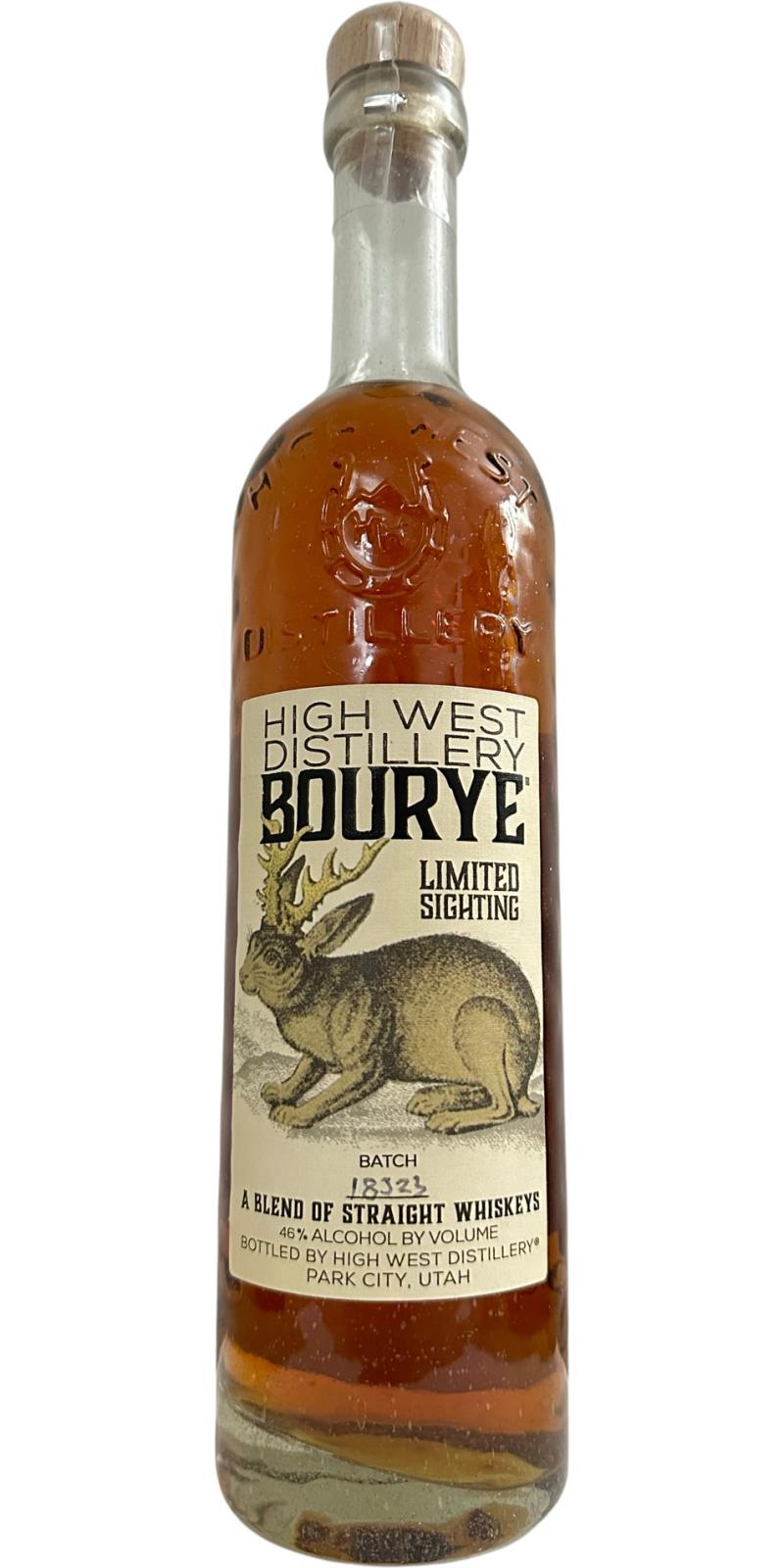 High West Bourye  BOUrbon & RYE - Limited Sighting