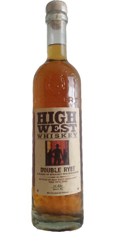 High West Double Rye!