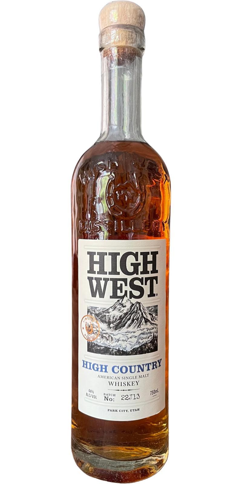 High West High Country  American Single Malt