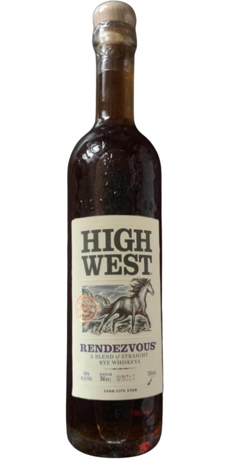 High West Rendezvous Rye