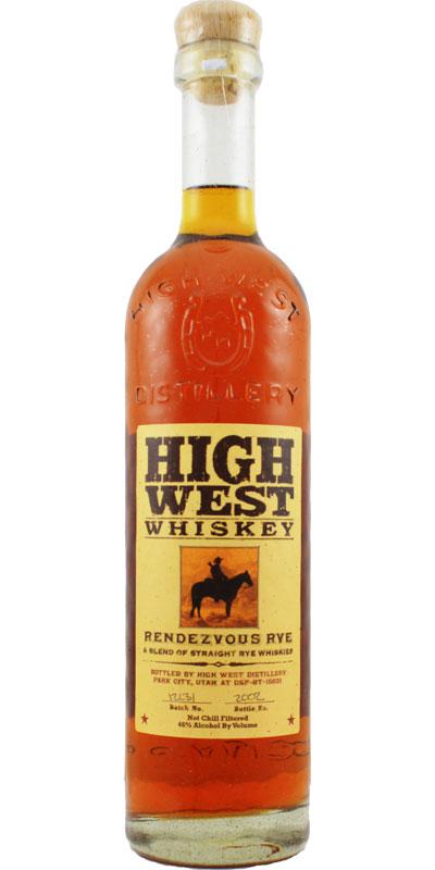 High West Rendezvous Rye