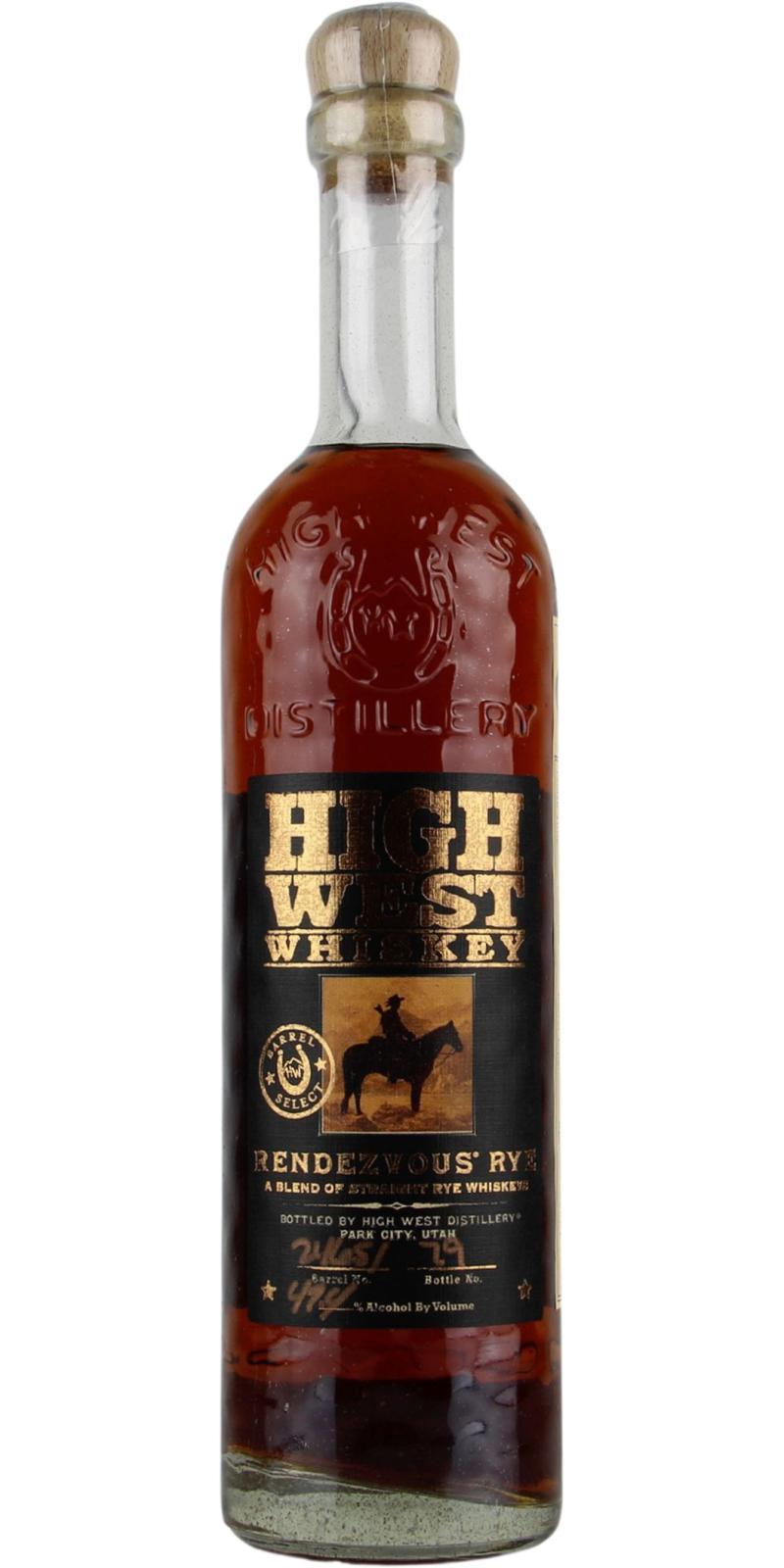 High West Rendezvous Rye  Barrel Select