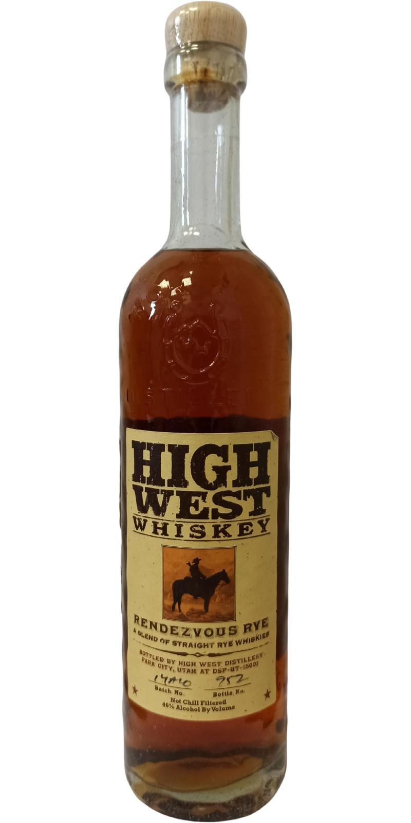 High West Rendezvous Rye