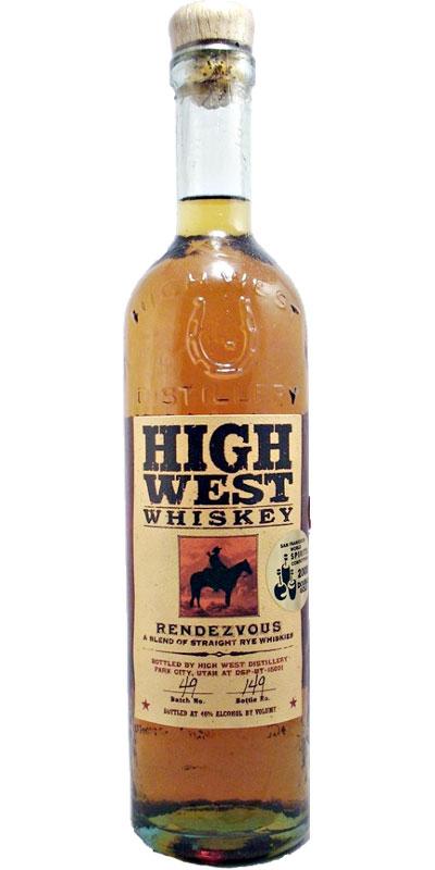 High West Rendezvous Rye