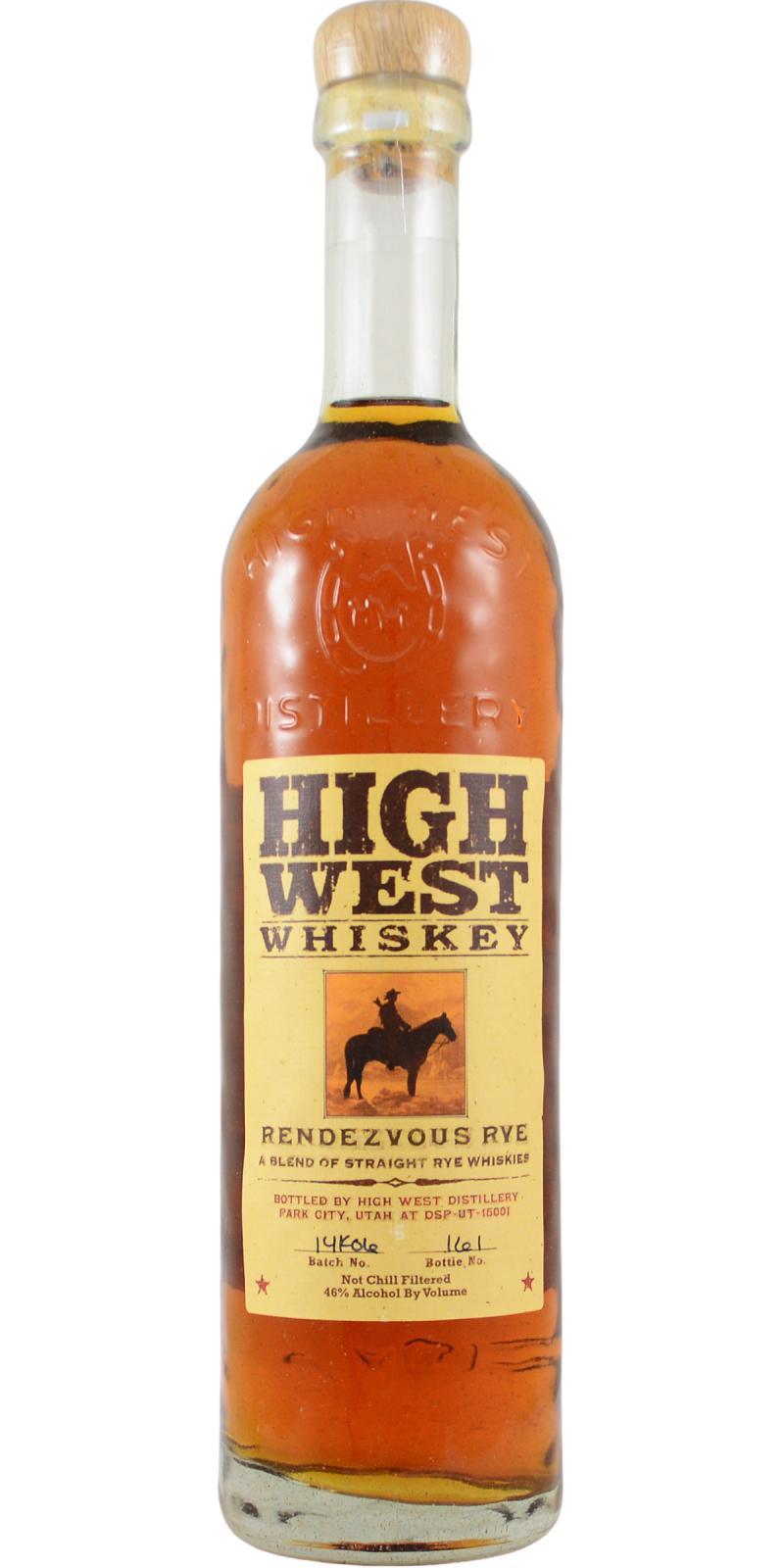 High West Rendezvous Rye