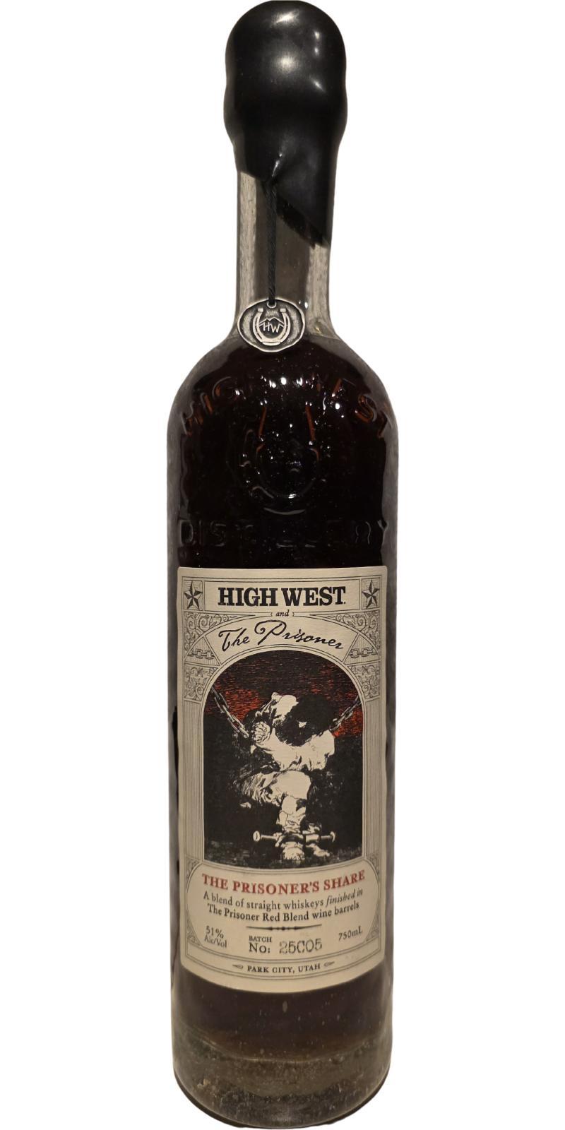 High West The Prisoner's Share