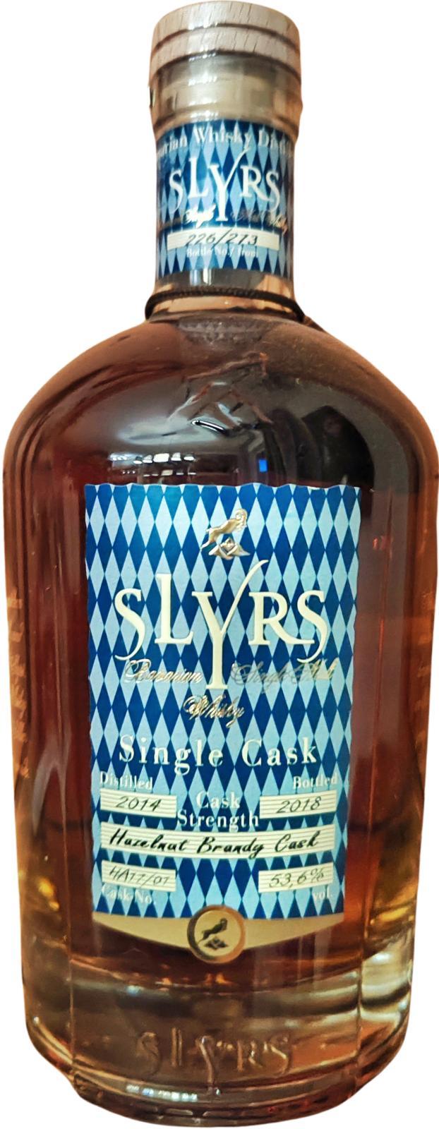 Slyrs 2014  Hazelnut Brandy Cask