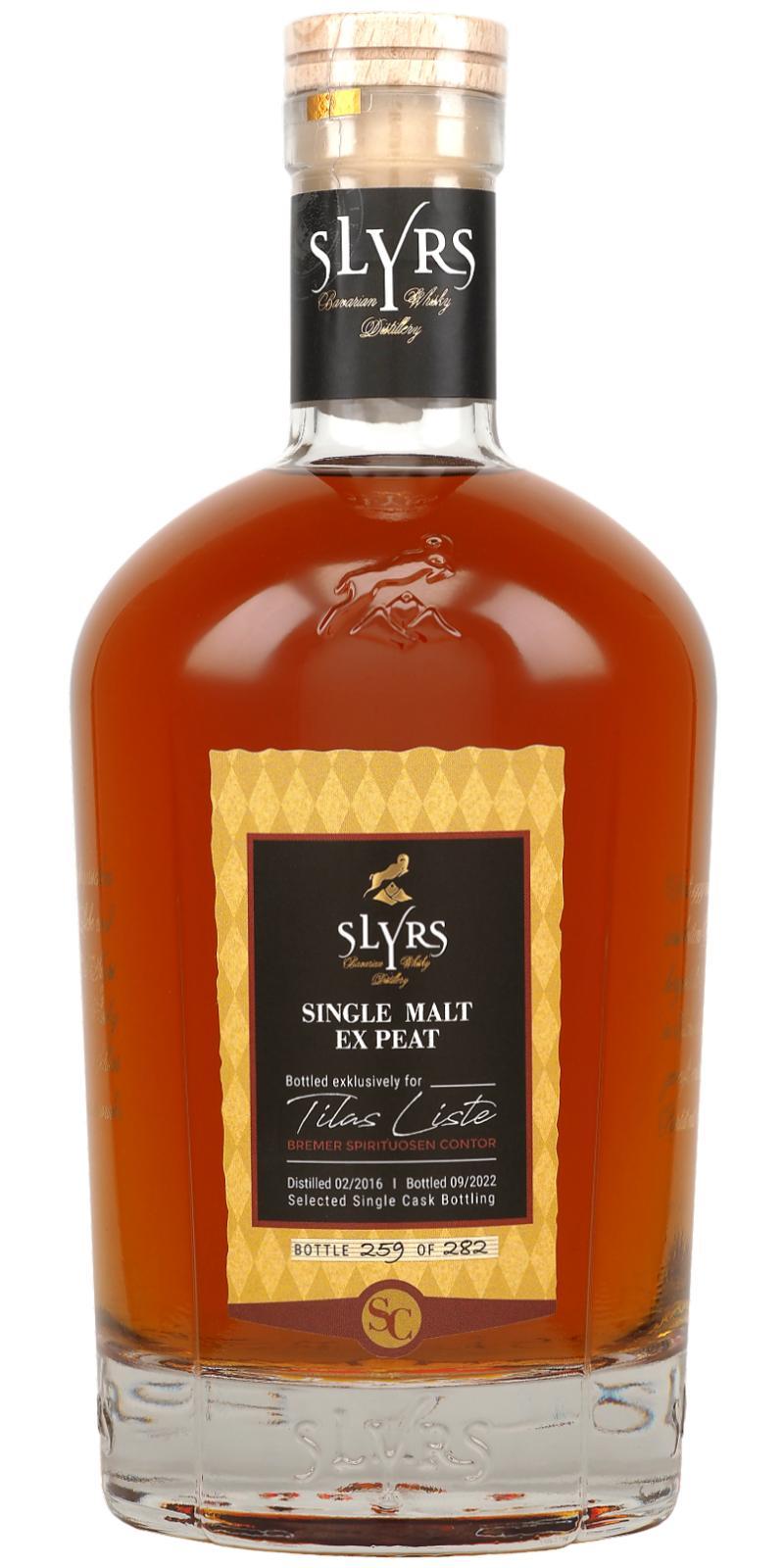 Slyrs Single Malt Ex Peat  Selected Single Cask Bottling
