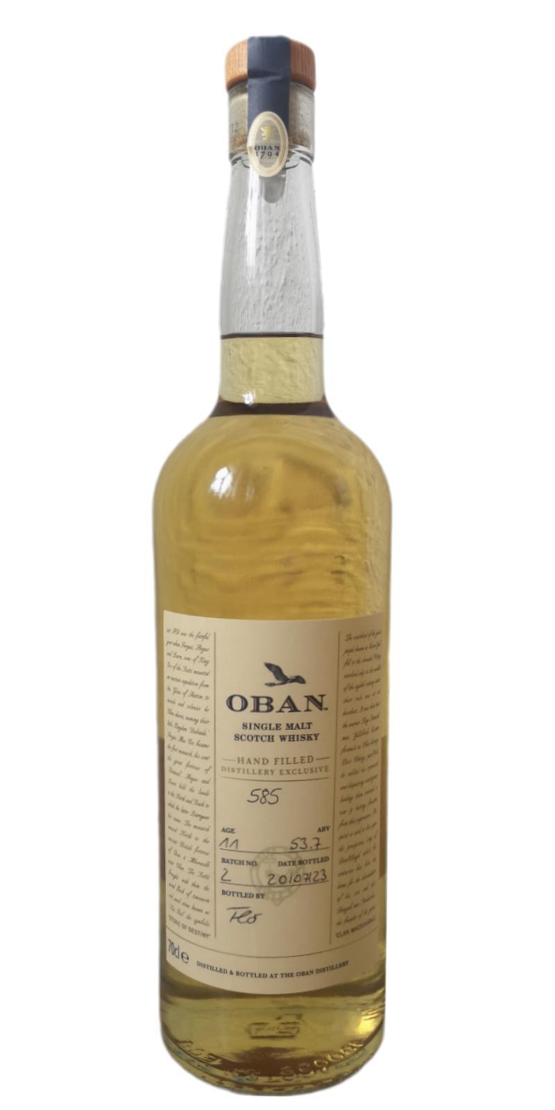 Oban 11-year-old  Hand Filled Distillery Exclusive